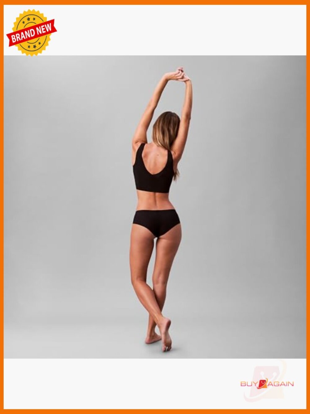 Seamless Lightly Lined V-Neck Bralette Bra Wirefree Pull-On - Picture 5 of 7